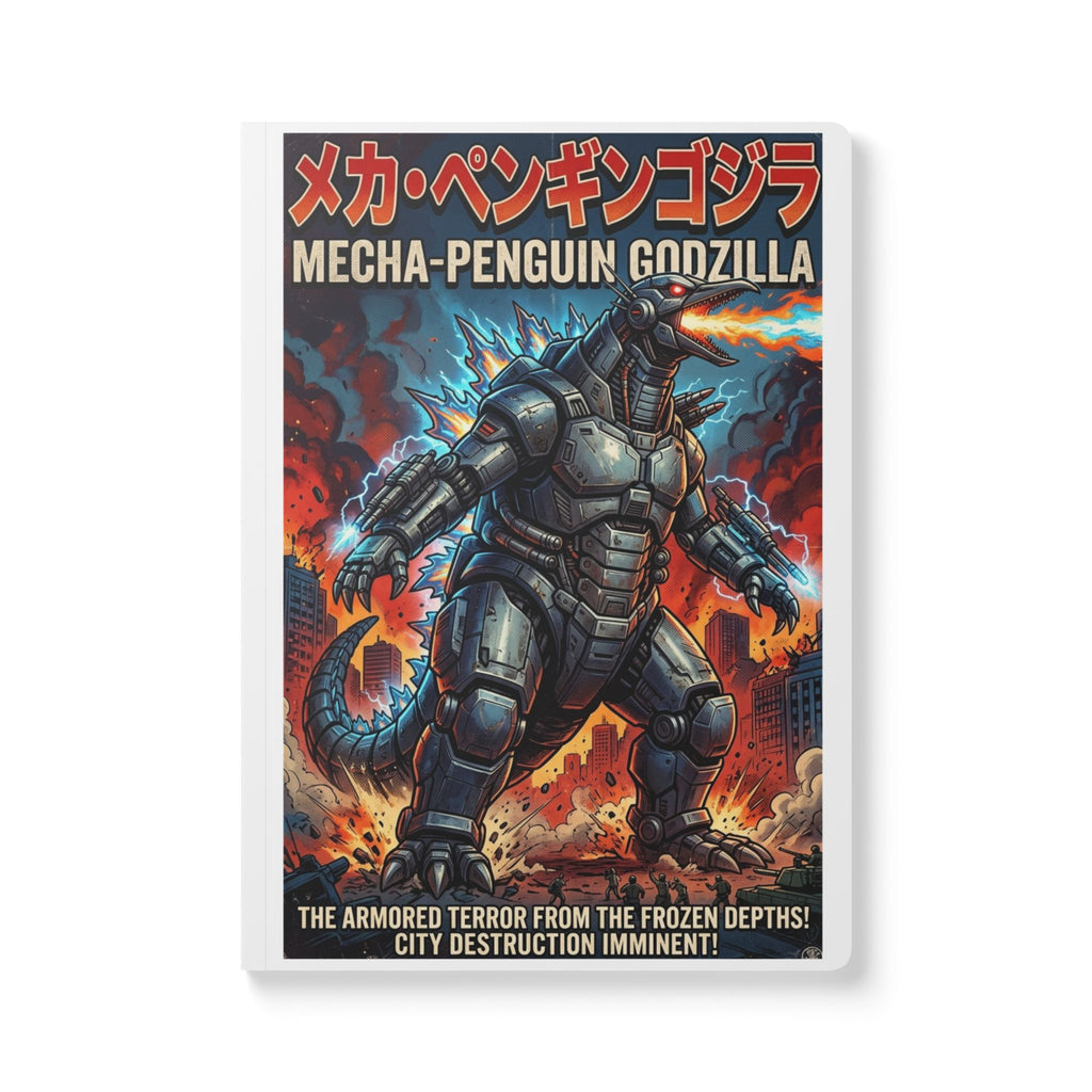 Mecha-Penguin Godzilla Softcover Journal (Cover Art Front and Back)