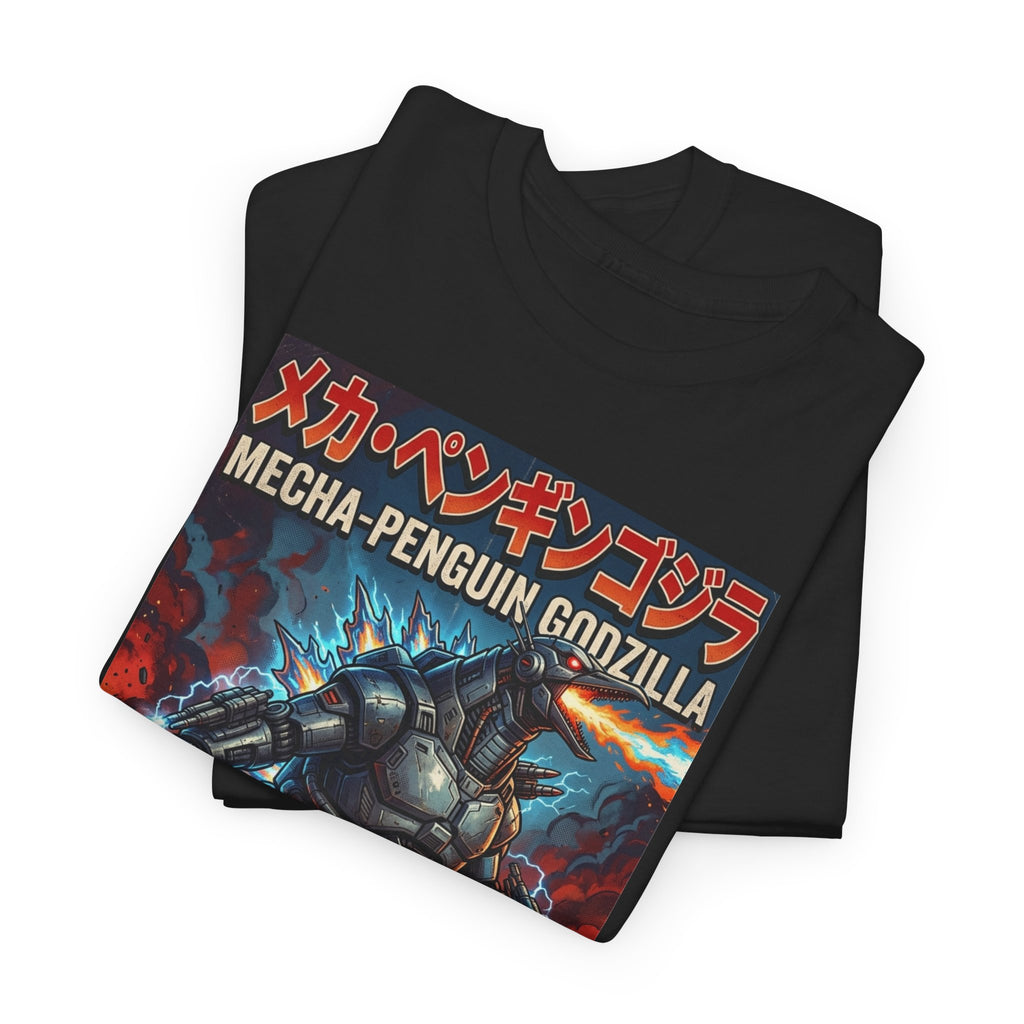Mecha-Penguin Godzilla, Unisex Heavy Cotton Tee